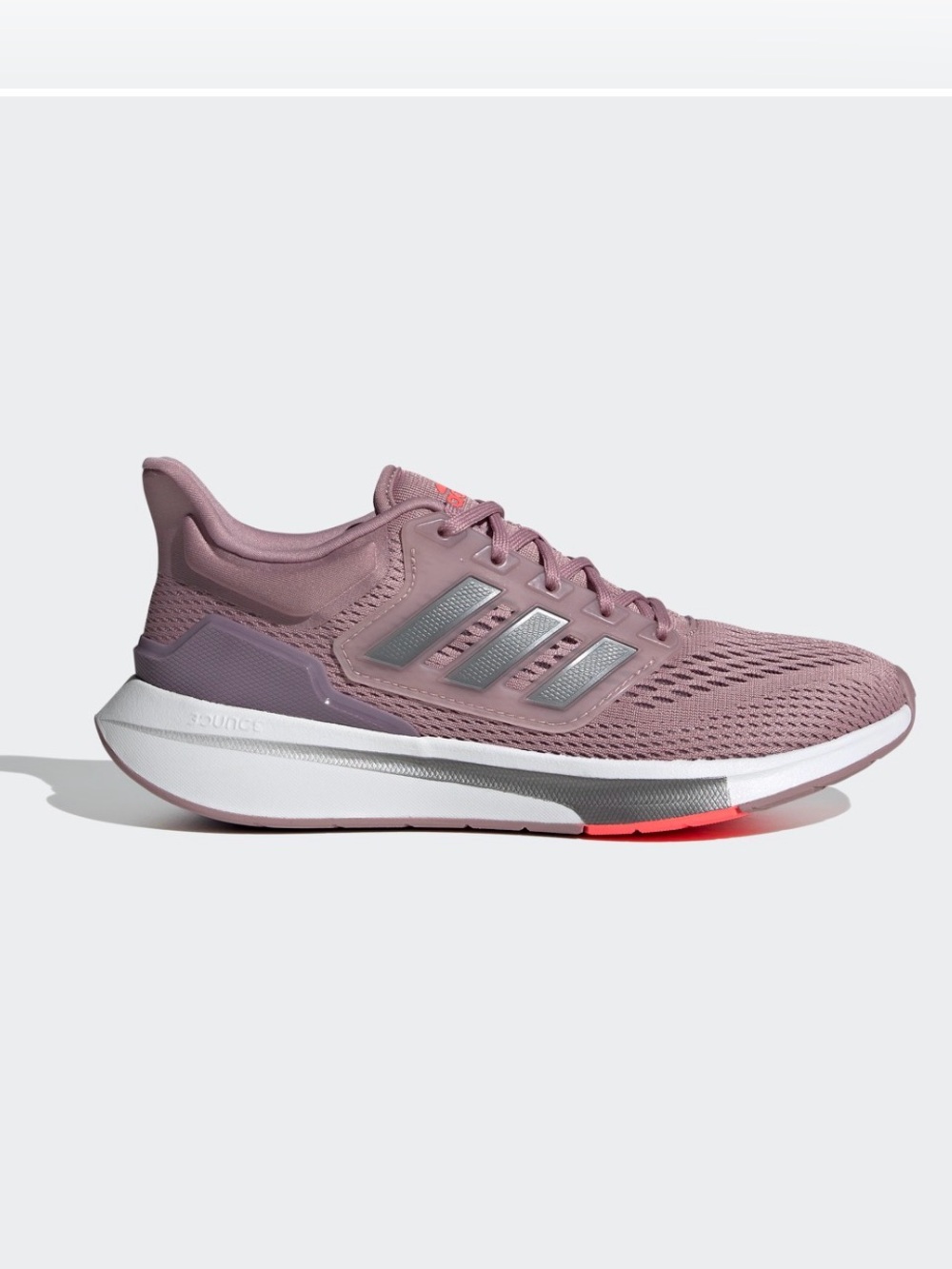 NWT SZ-7 Adidas EQ21 Run women’s Running Shoes Magic Mauve/Iron metallic
